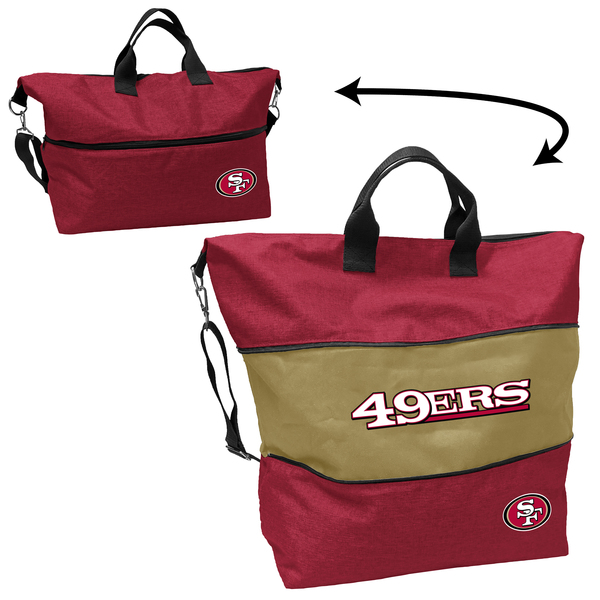 Logo Brands San Francisco 49ers Crosshatch Expandable Tote 627-665-CR1